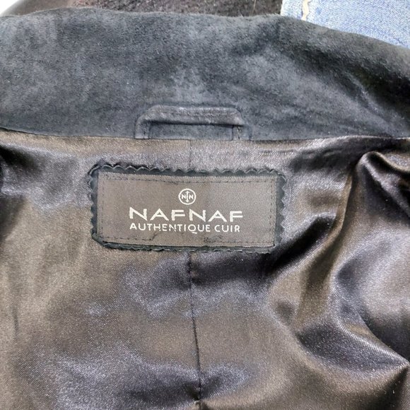 🍂HOST PICK🍁💋STUNNING BOHO CHIC💋 VTG 70s Genuine Leather Maxi Trench in Black - Picture 12 of 15